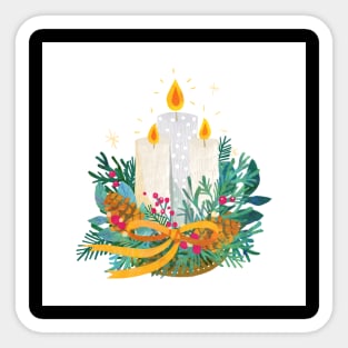 Christmas Celebration Lights Sticker